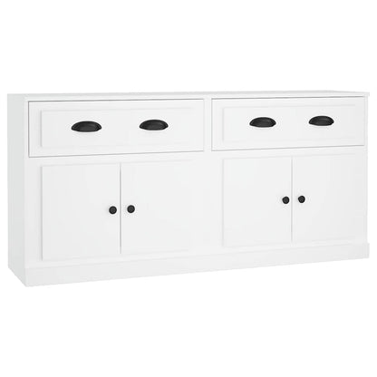 vidaXL Sideboards 2 pcs White Engineered Wood