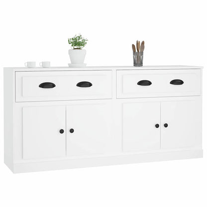 vidaXL Sideboards 2 pcs White Engineered Wood