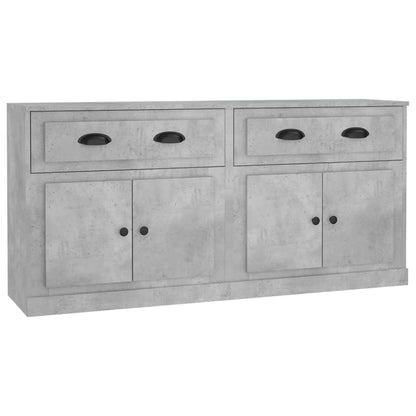 vidaXL Sideboards 2 pcs Concrete Grey Engineered Wood