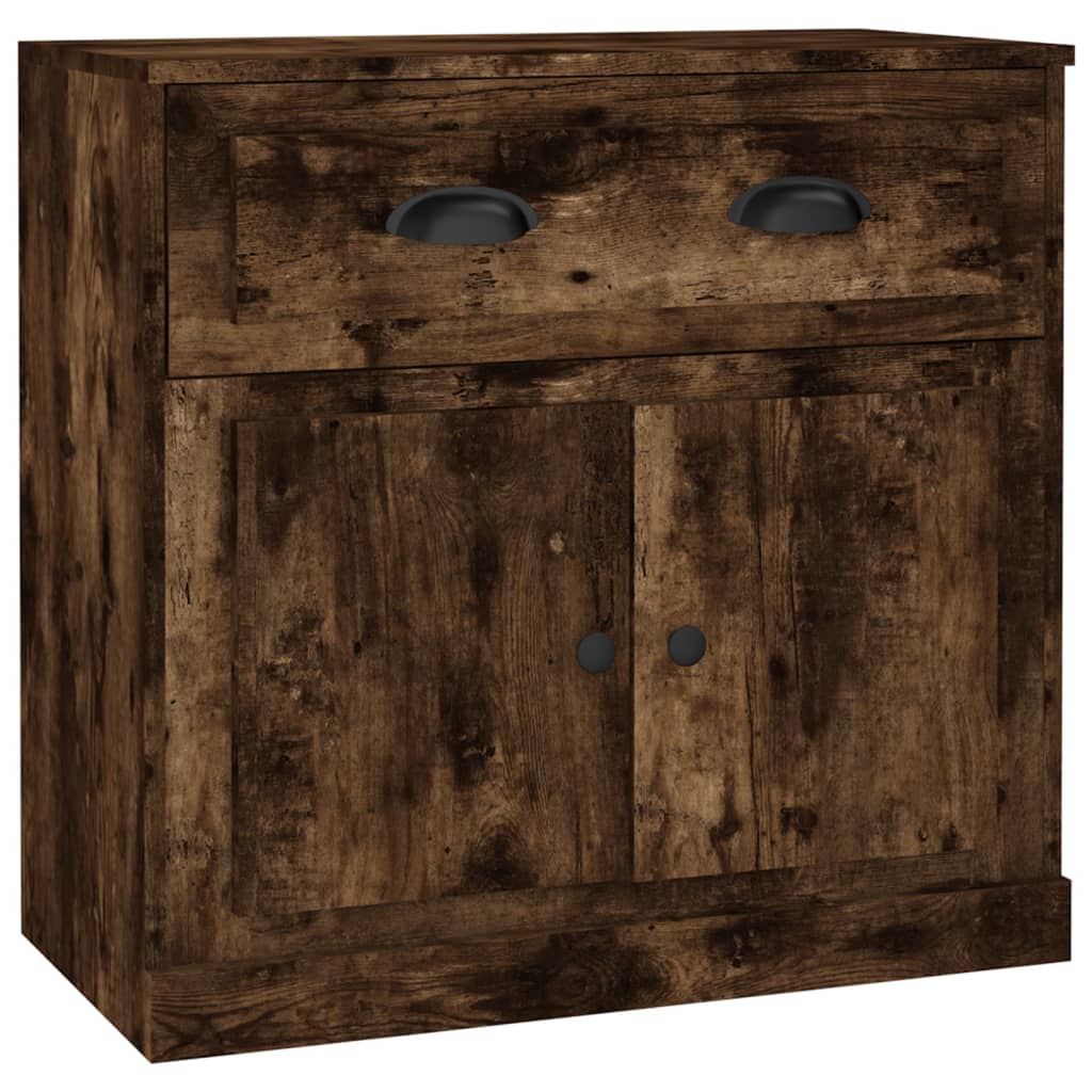 vidaXL Sideboards 2 pcs Smoked Oak Engineered Wood