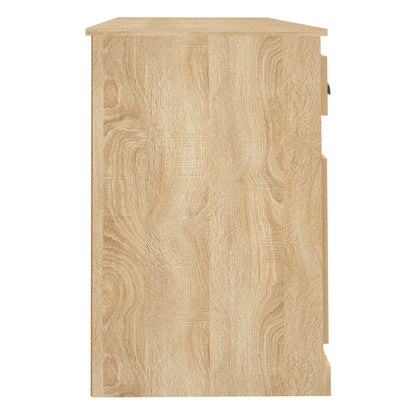 vidaXL Desk with Cabinet Sonoma Oak Engineered Wood