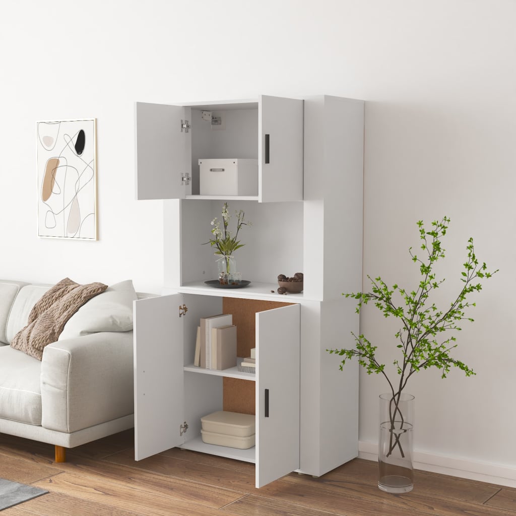 vidaXL Highboard White Engineered Wood
