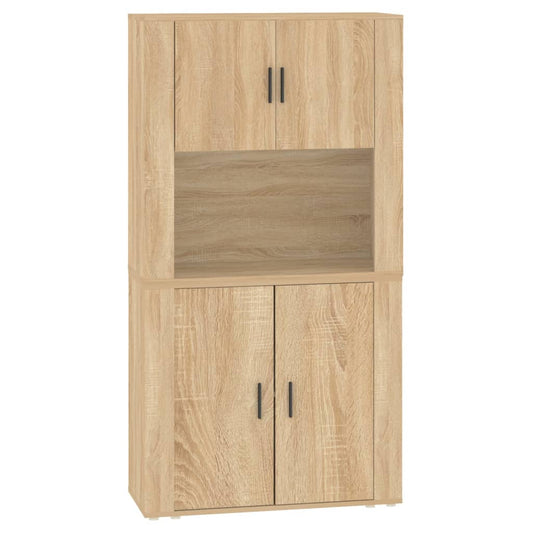 vidaXL Highboard Sonoma Oak Engineered Wood