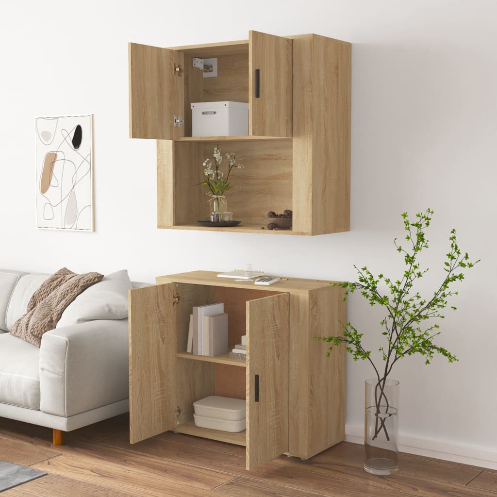 vidaXL Highboard Sonoma Oak Engineered Wood