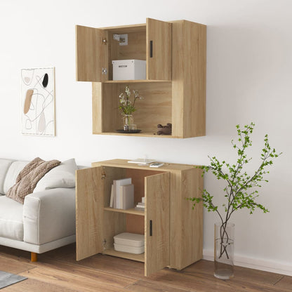 vidaXL Highboard Sonoma Oak Engineered Wood