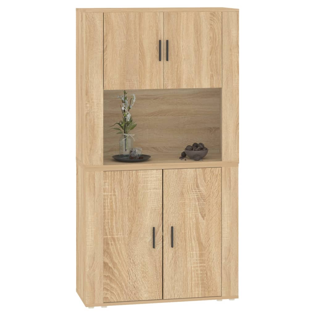 vidaXL Highboard Sonoma Oak Engineered Wood