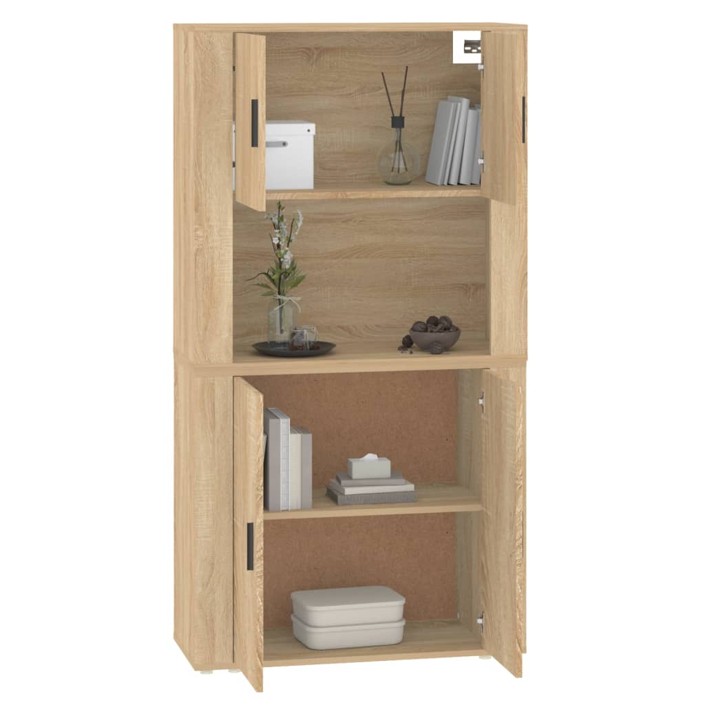 vidaXL Highboard Sonoma Oak Engineered Wood