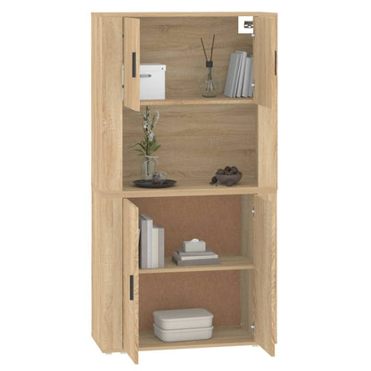 vidaXL Highboard Sonoma Oak Engineered Wood