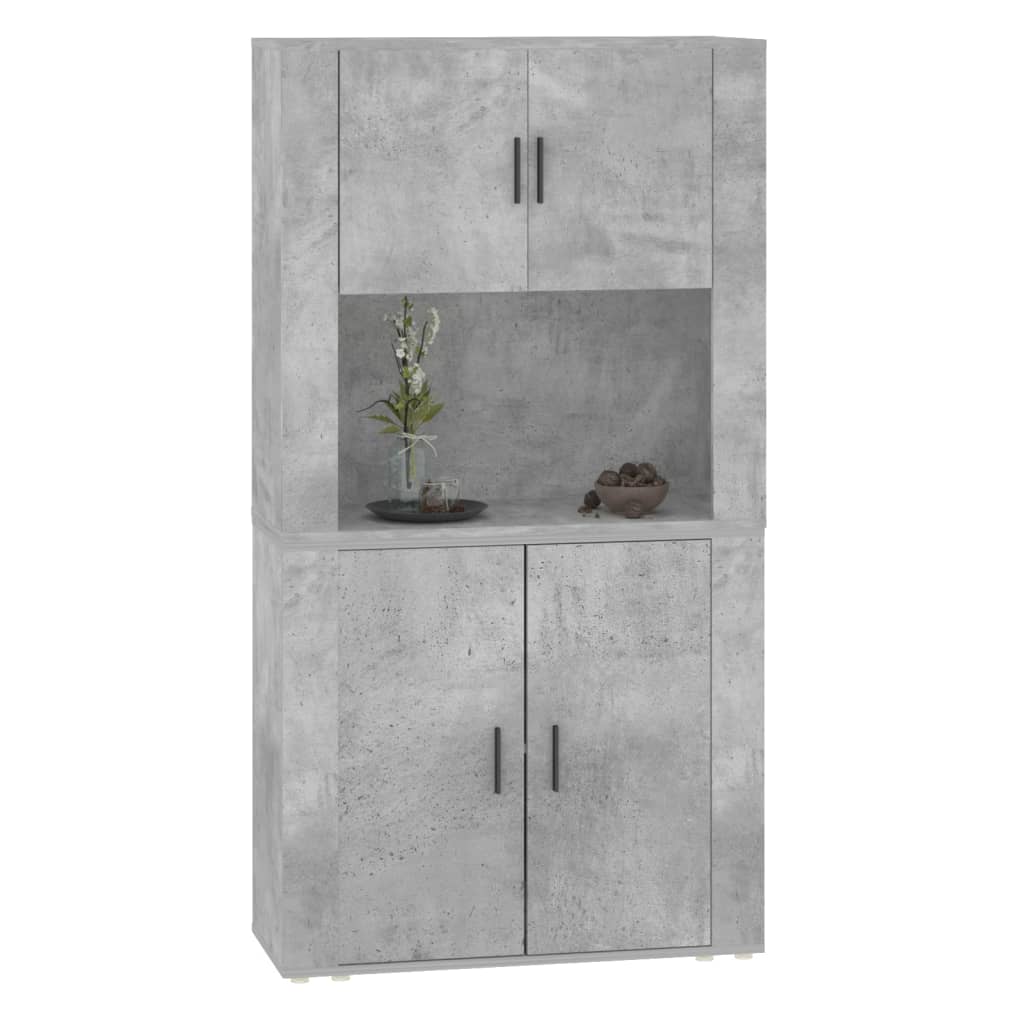vidaXL Highboard Concrete Grey Engineered Wood