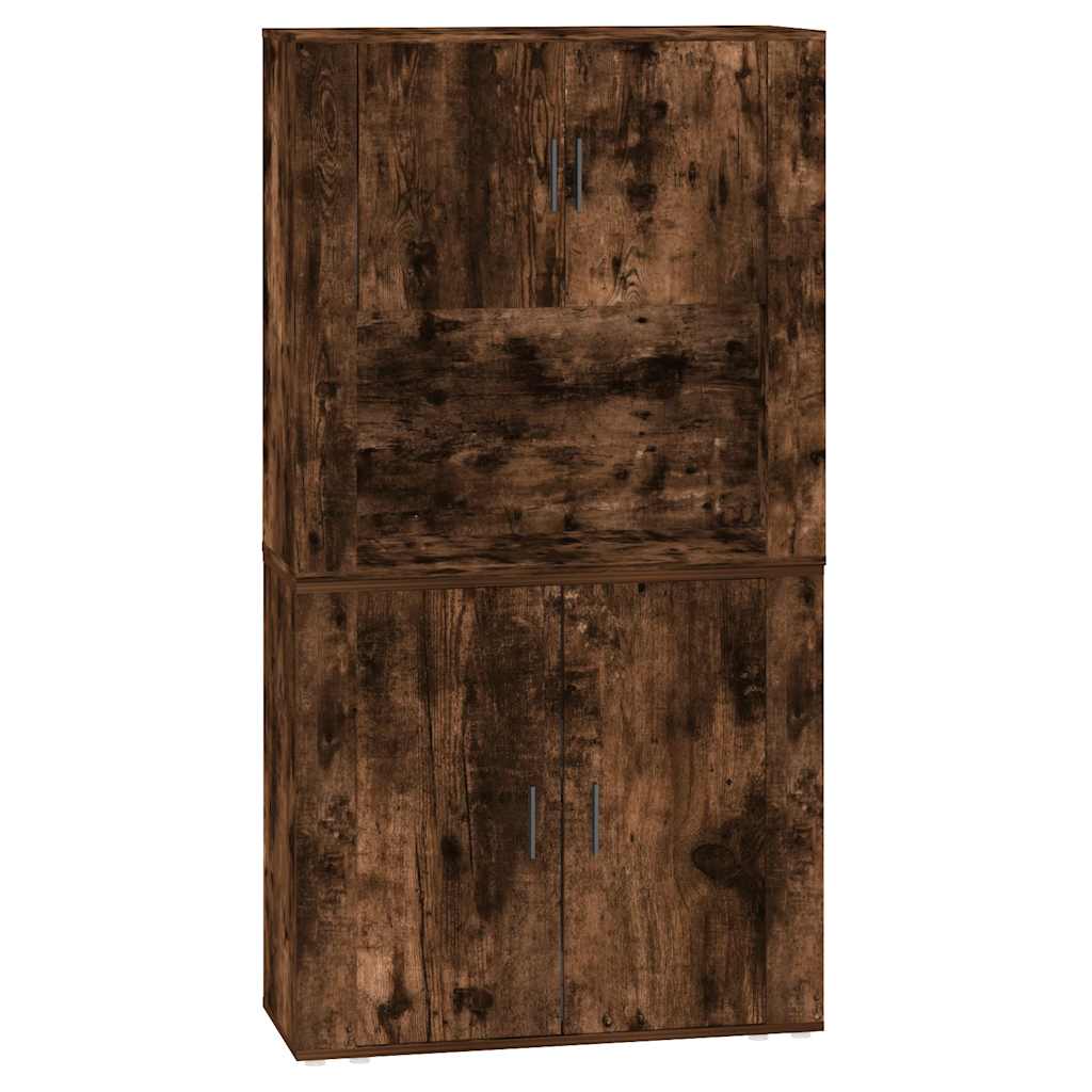 vidaXL Highboard Smoked Oak Engineered Wood