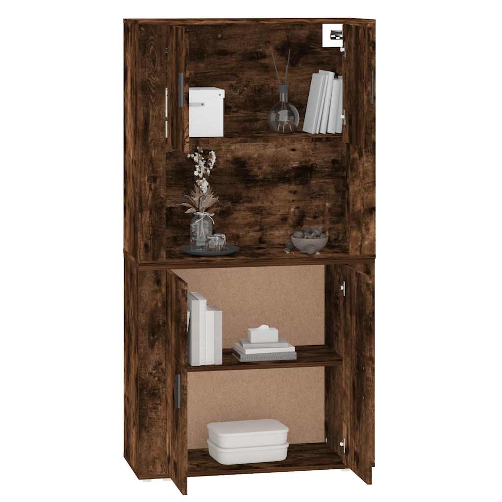 vidaXL Highboard Smoked Oak Engineered Wood