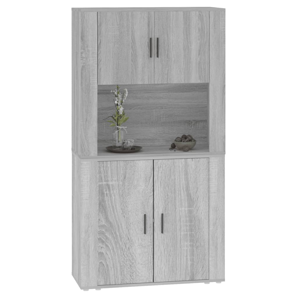 vidaXL Highboard Grey Sonoma Engineered Wood