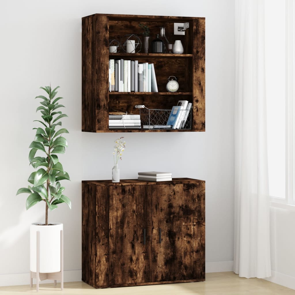 vidaXL Highboard Smoked Oak Engineered Wood