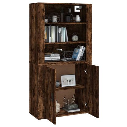 vidaXL Highboard Smoked Oak Engineered Wood