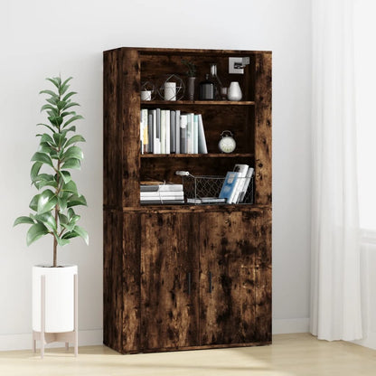 vidaXL Highboard Smoked Oak Engineered Wood