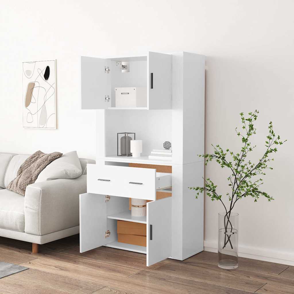 vidaXL Highboard White Engineered Wood