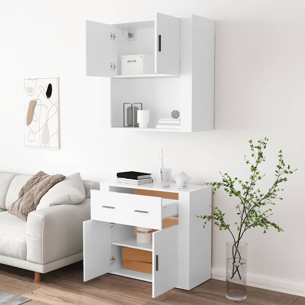 vidaXL Highboard White Engineered Wood