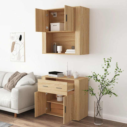 vidaXL Highboard Sonoma Oak Engineered Wood
