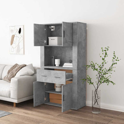 vidaXL Highboard Concrete Grey Engineered Wood