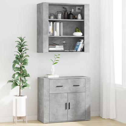 vidaXL Highboard Concrete Grey Engineered Wood