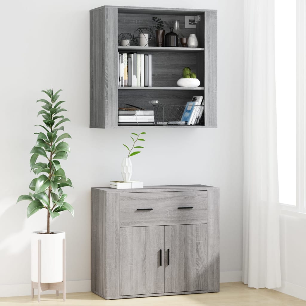 vidaXL Highboard Grey Sonoma Engineered Wood