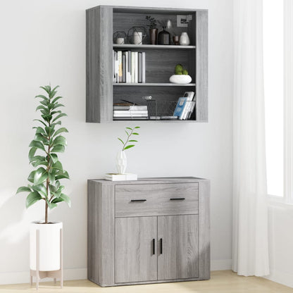 vidaXL Highboard Grey Sonoma Engineered Wood