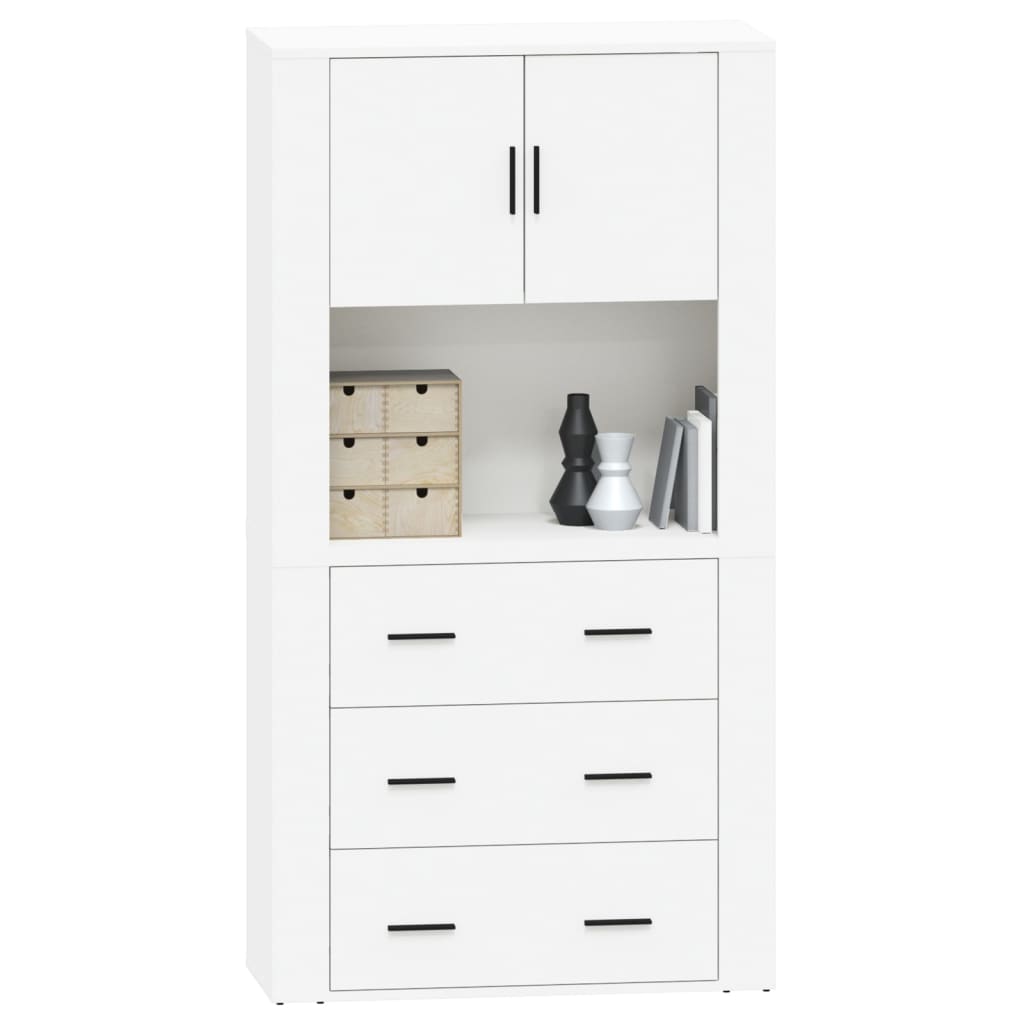 vidaXL Highboard White Engineered Wood