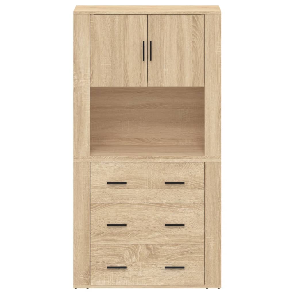 vidaXL Highboard Sonoma Oak Engineered Wood