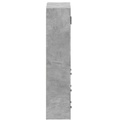 vidaXL Highboard Concrete Grey Engineered Wood