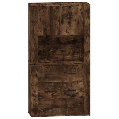 vidaXL Highboard Smoked Oak Engineered Wood