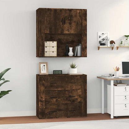 vidaXL Highboard Smoked Oak Engineered Wood
