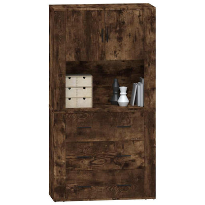 vidaXL Highboard Smoked Oak Engineered Wood