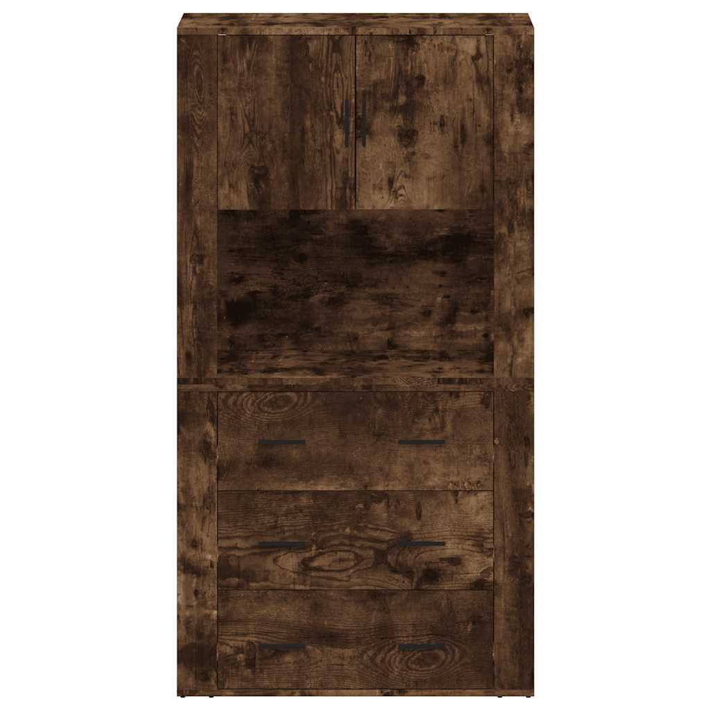 vidaXL Highboard Smoked Oak Engineered Wood