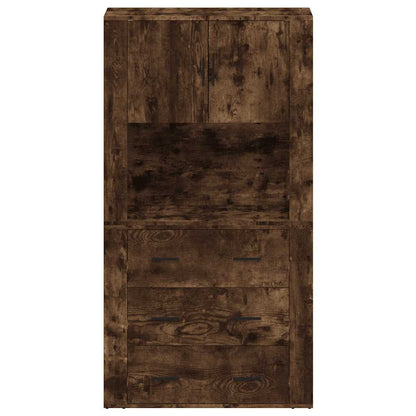 vidaXL Highboard Smoked Oak Engineered Wood