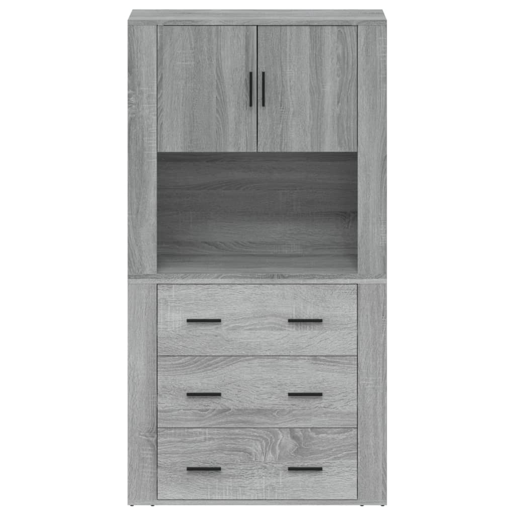 vidaXL Highboard Grey Sonoma Engineered Wood