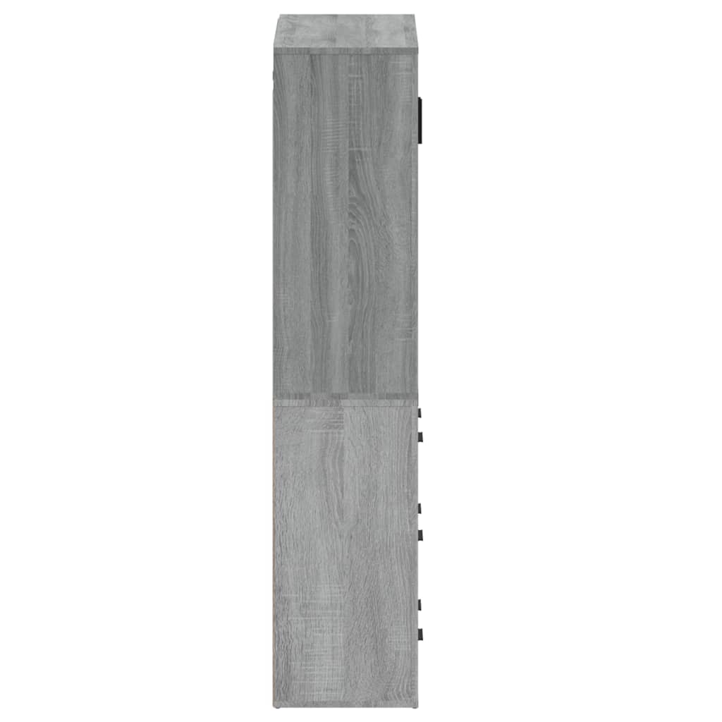 vidaXL Highboard Grey Sonoma Engineered Wood