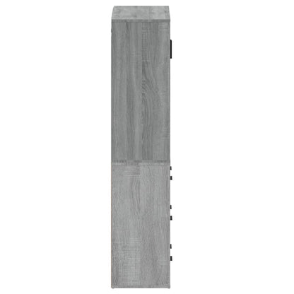 vidaXL Highboard Grey Sonoma Engineered Wood