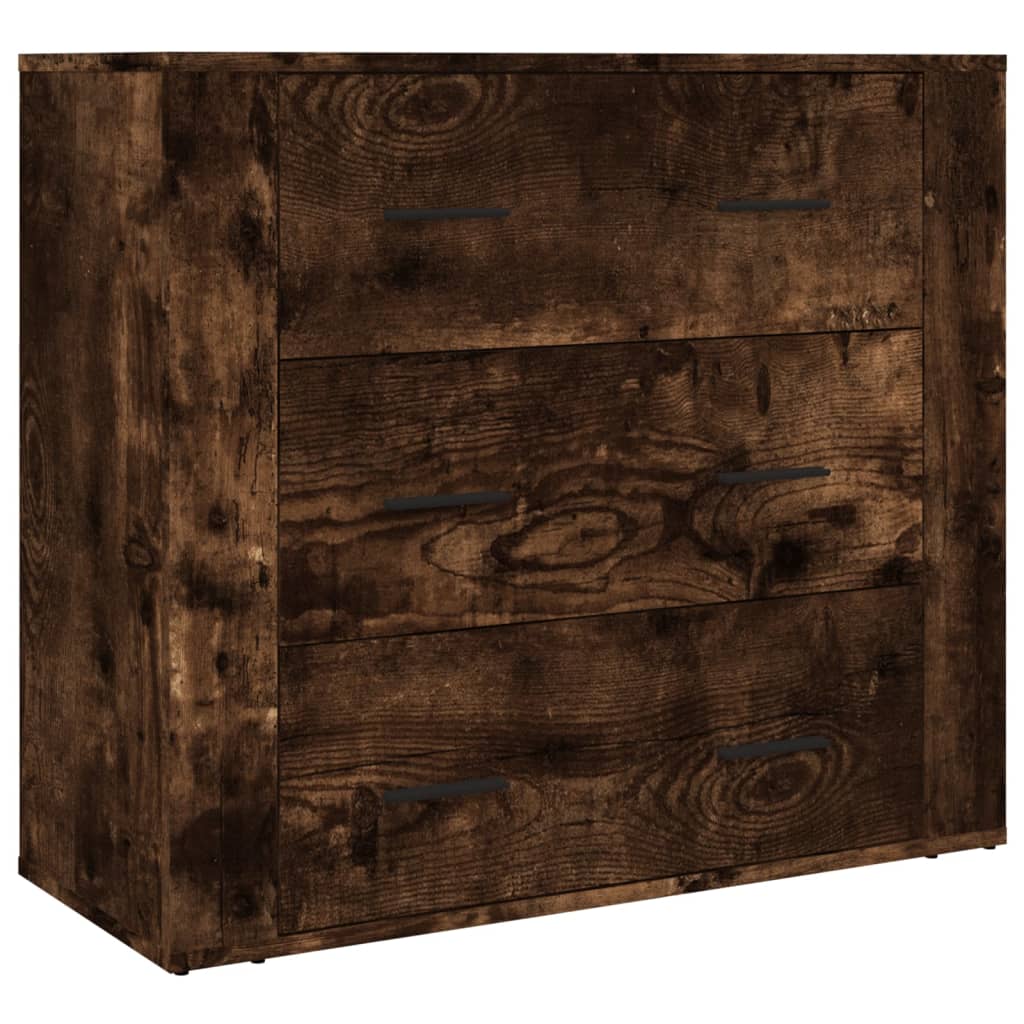vidaXL Highboard Smoked Oak Engineered Wood