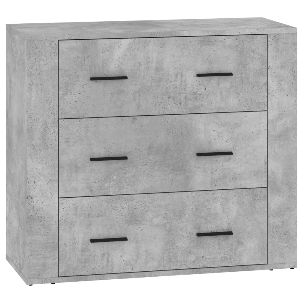 vidaXL Sideboards 3 pcs Concrete Grey Engineered Wood