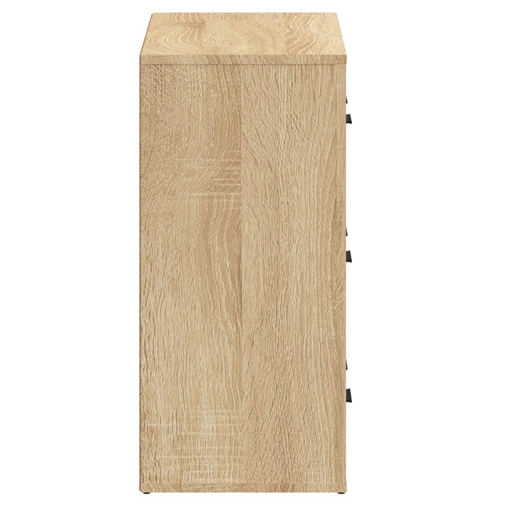 vidaXL Sideboards 2 pcs Sonoma Oak Engineered Wood