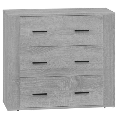 vidaXL Sideboards 2 pcs Grey Sonoma Engineered Wood