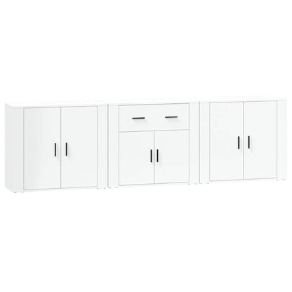 vidaXL Sideboards 3 pcs White Engineered Wood