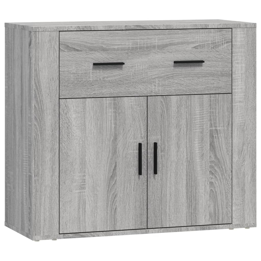 vidaXL Sideboards 3 pcs Grey Sonoma Engineered Wood