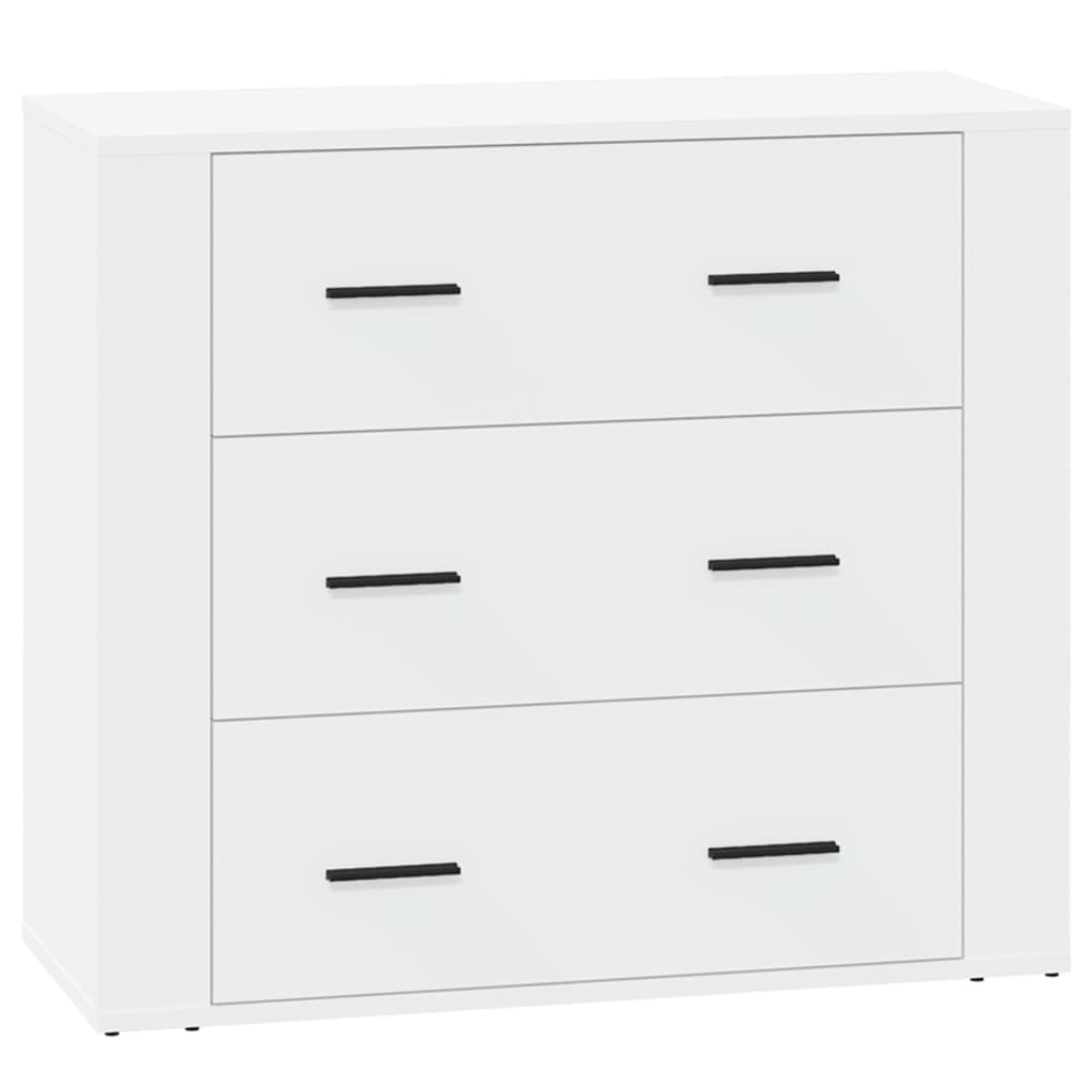 vidaXL Sideboards 3 pcs White Engineered Wood