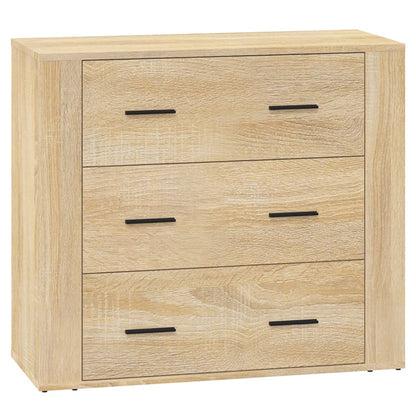 vidaXL Sideboard | Set of 3 | Sonoma Oak | Engineered Wood | Medium | Sideboard