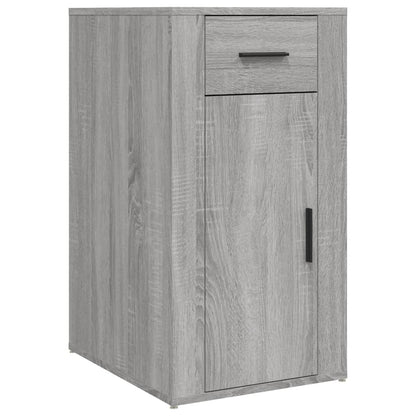 vidaXL Desk with Cabinet Grey Sonoma Engineered Wood