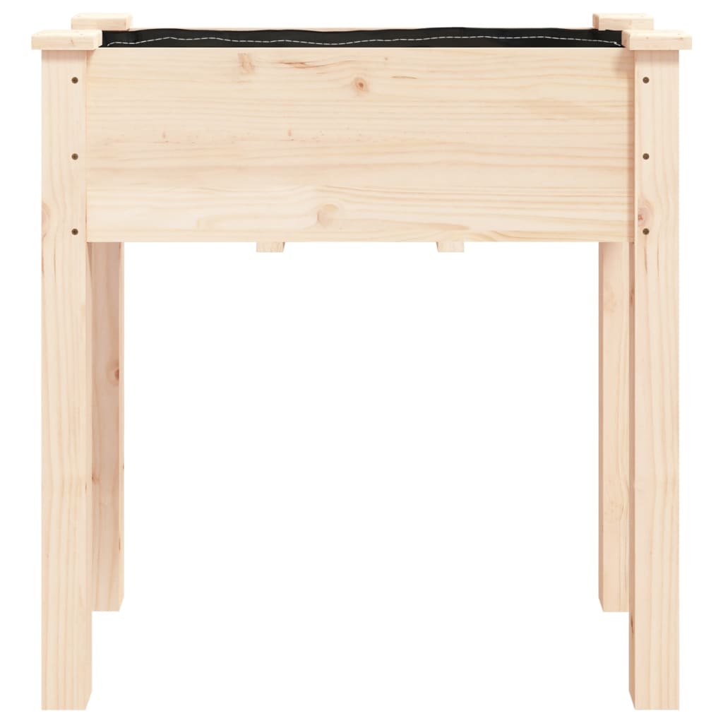 vidaXL Planter with Liner 71x37x76 cm Solid Wood Fir