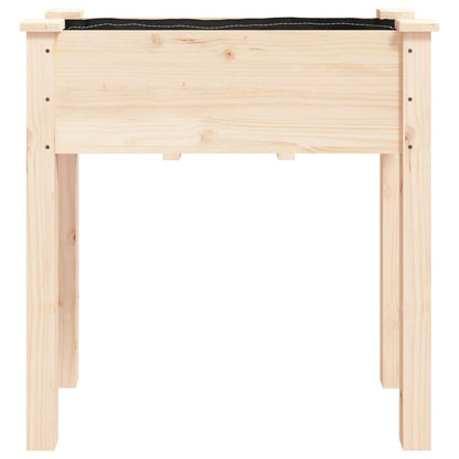 vidaXL Planter with Liner 71x37x76 cm Solid Wood Fir