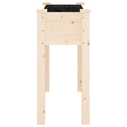 vidaXL Planter with Liner 71x37x76 cm Solid Wood Fir