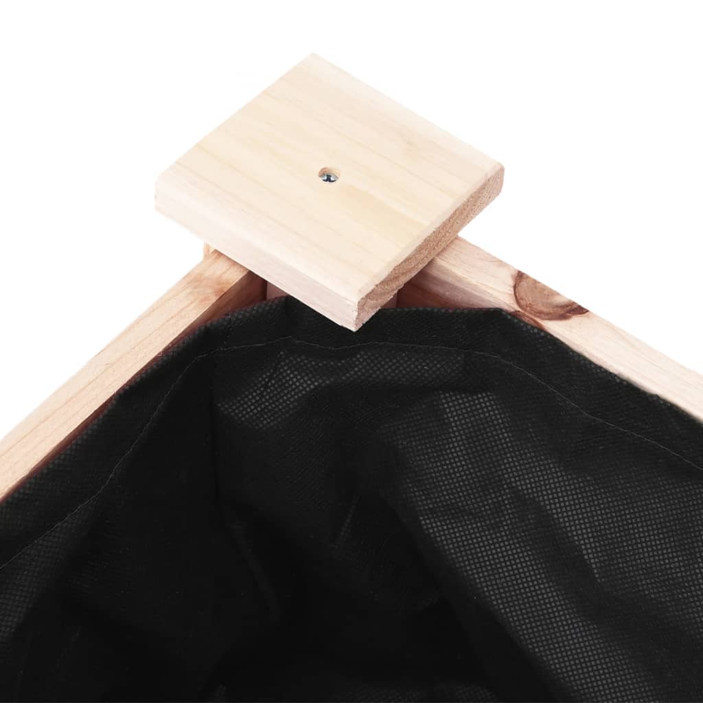 vidaXL Planter with Liner 71x37x76 cm Solid Wood Fir